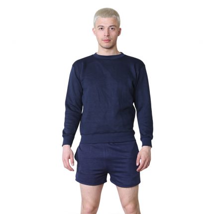 Navy Shorts and Sweatshirts Set